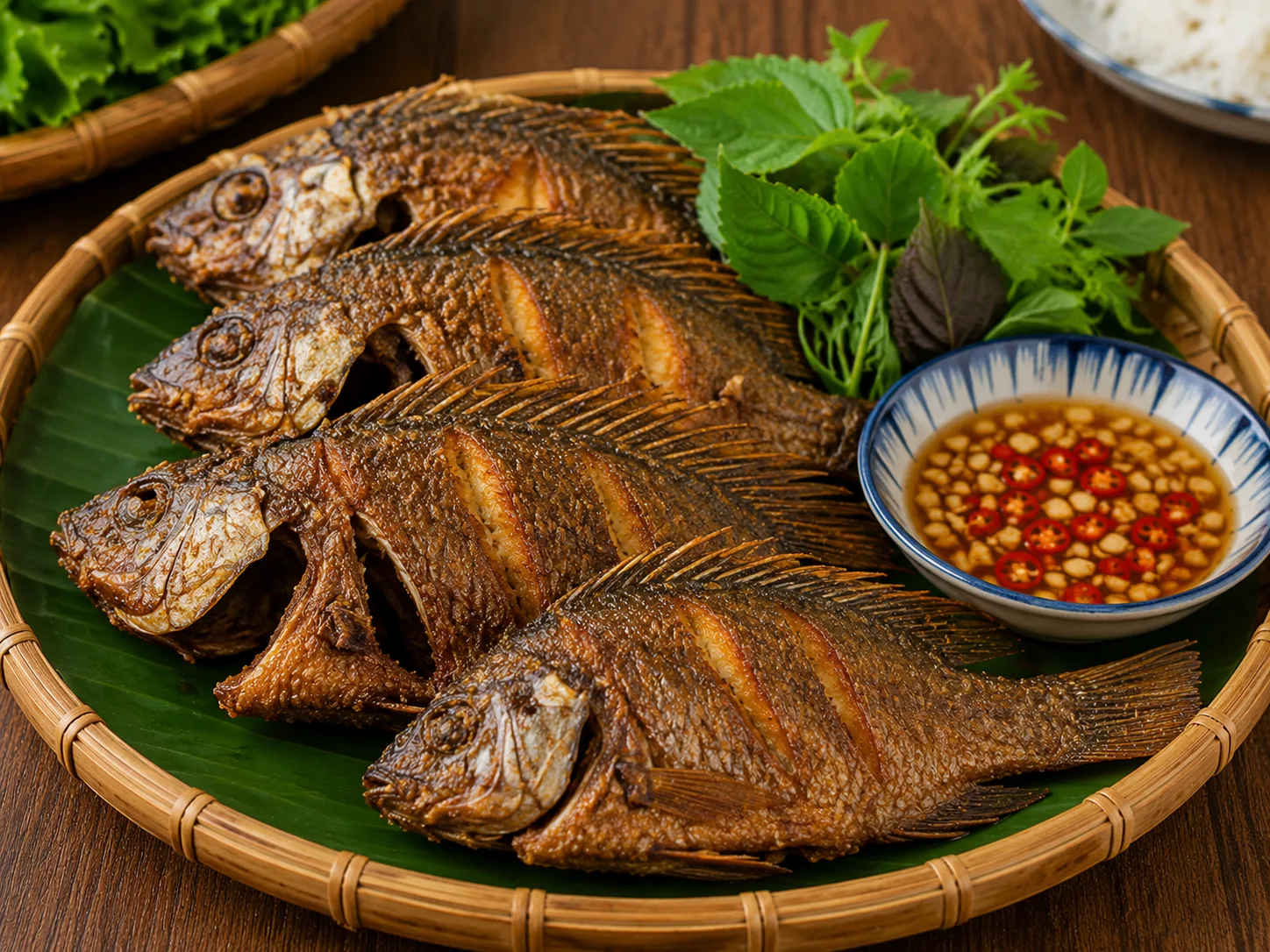 Cá rô đồng chiên giòn