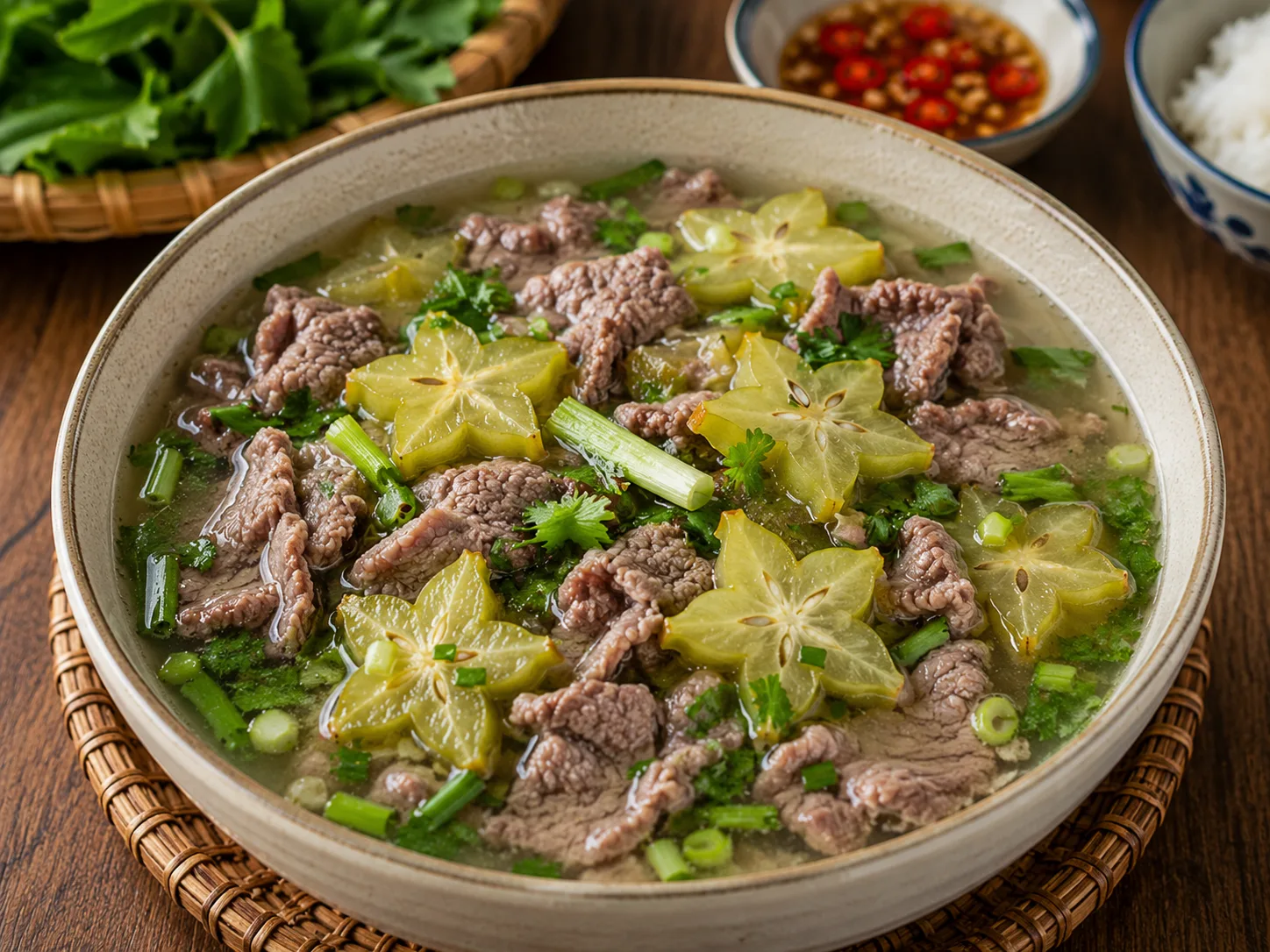 Canh bò nấu khế