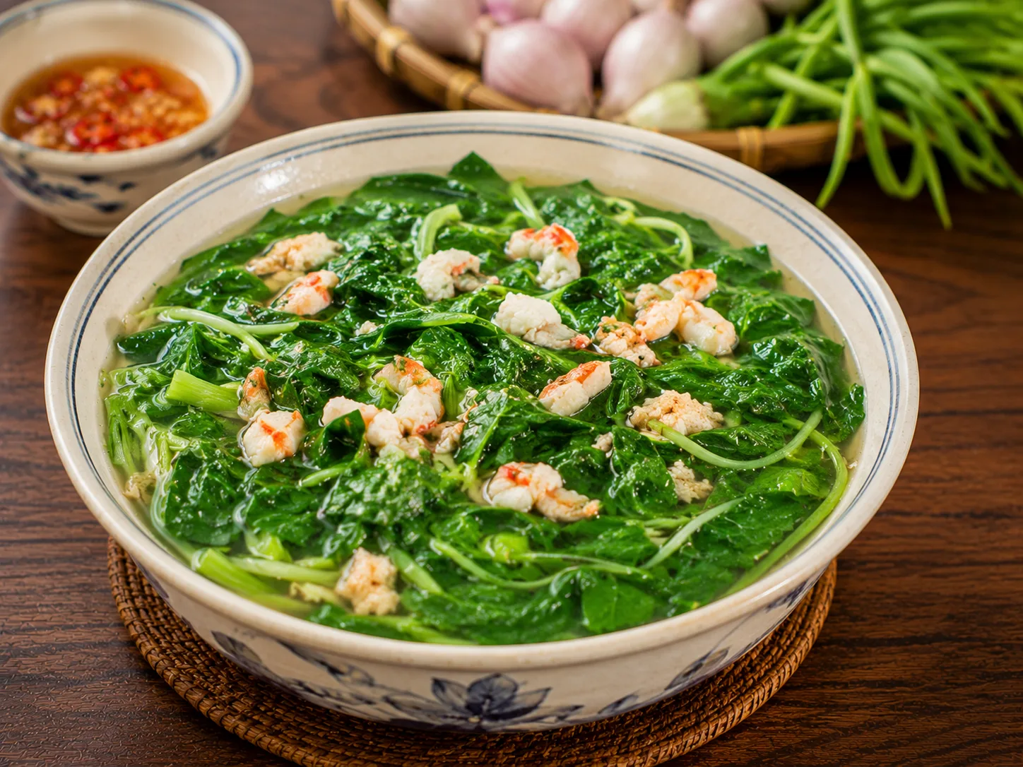 Canh rau khoai