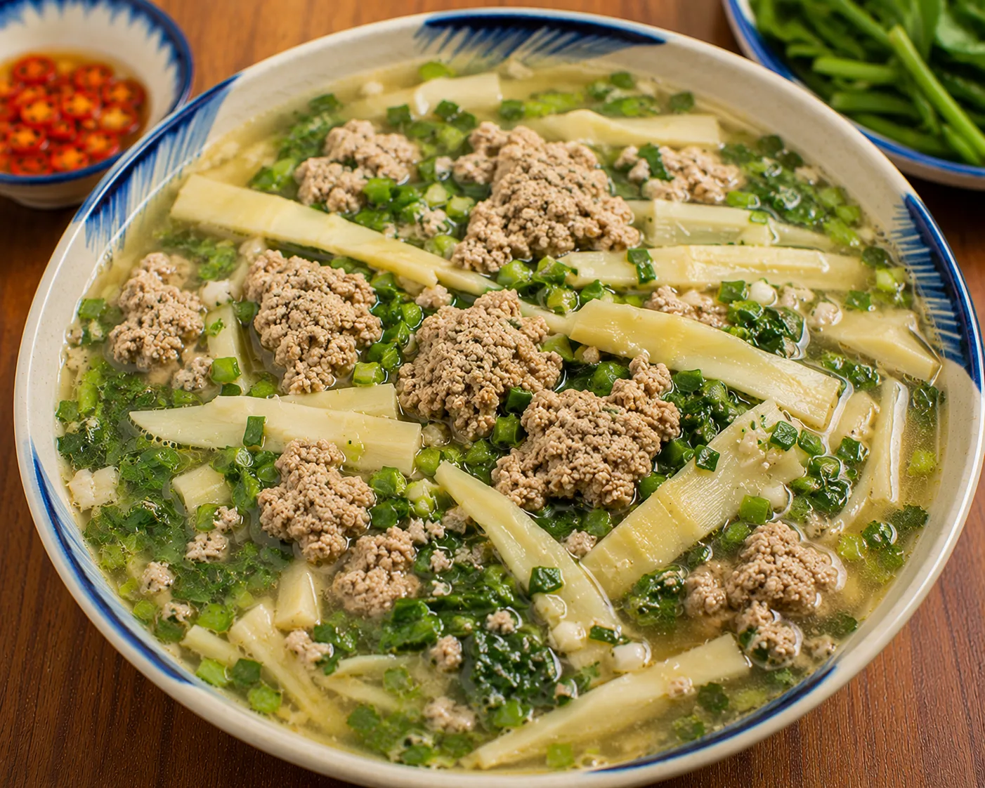 Canh ram nấu măng