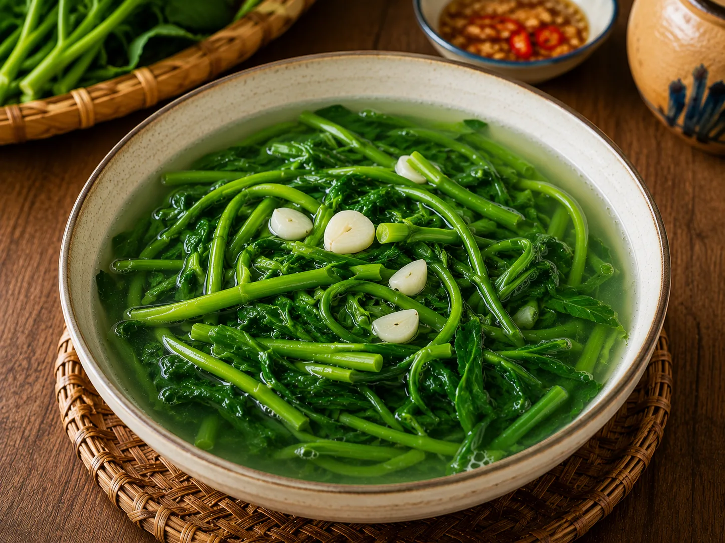 Canh rau muống