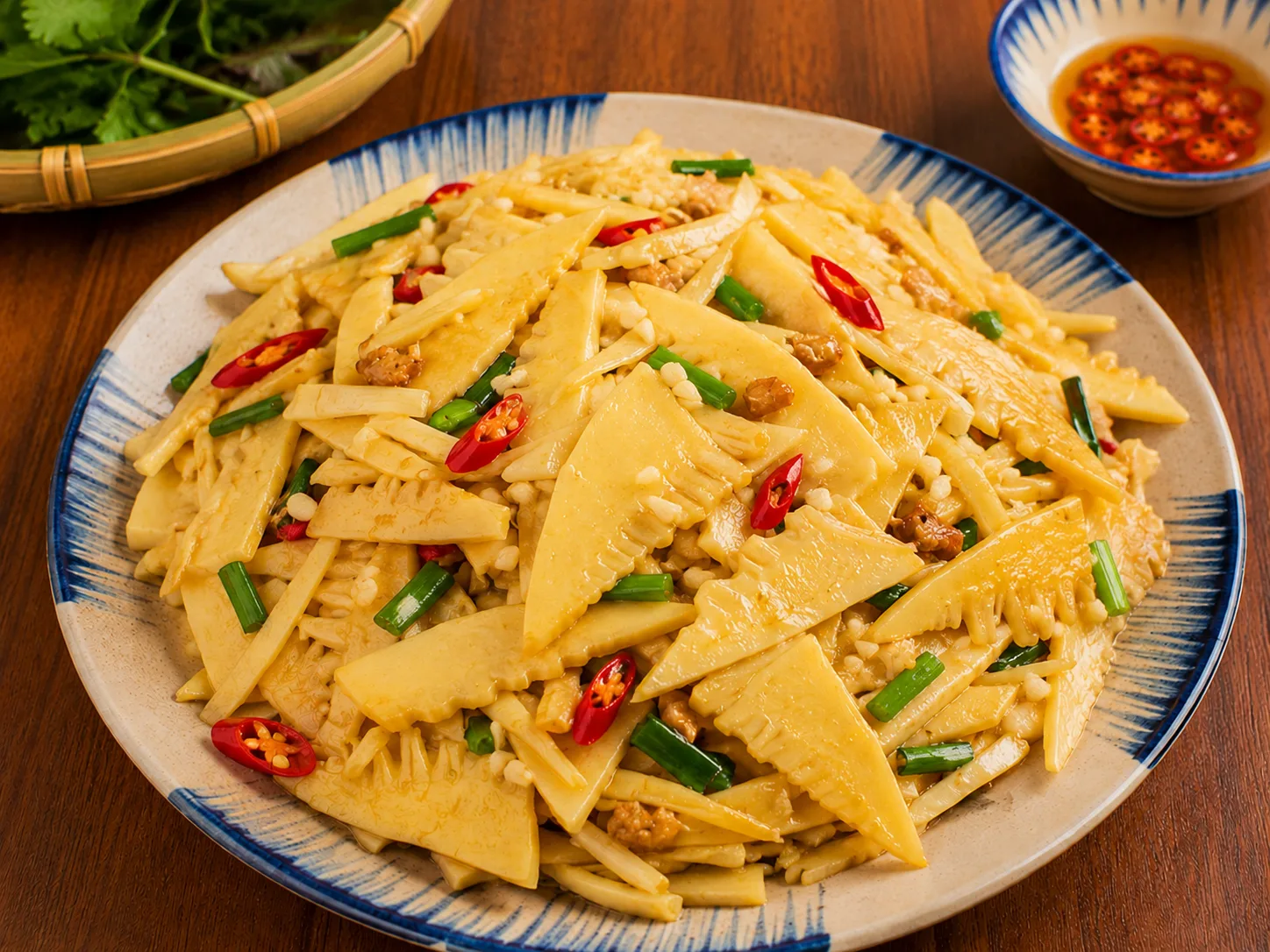 Măng tre xào